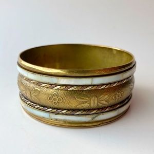 Brass Cuff Bangle Bracelet